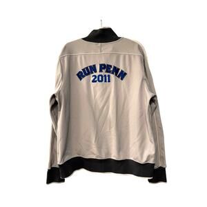 Vintage Nike Men's L RUN PENN State Track Jacket Team Issued 2011 Varsity Gray